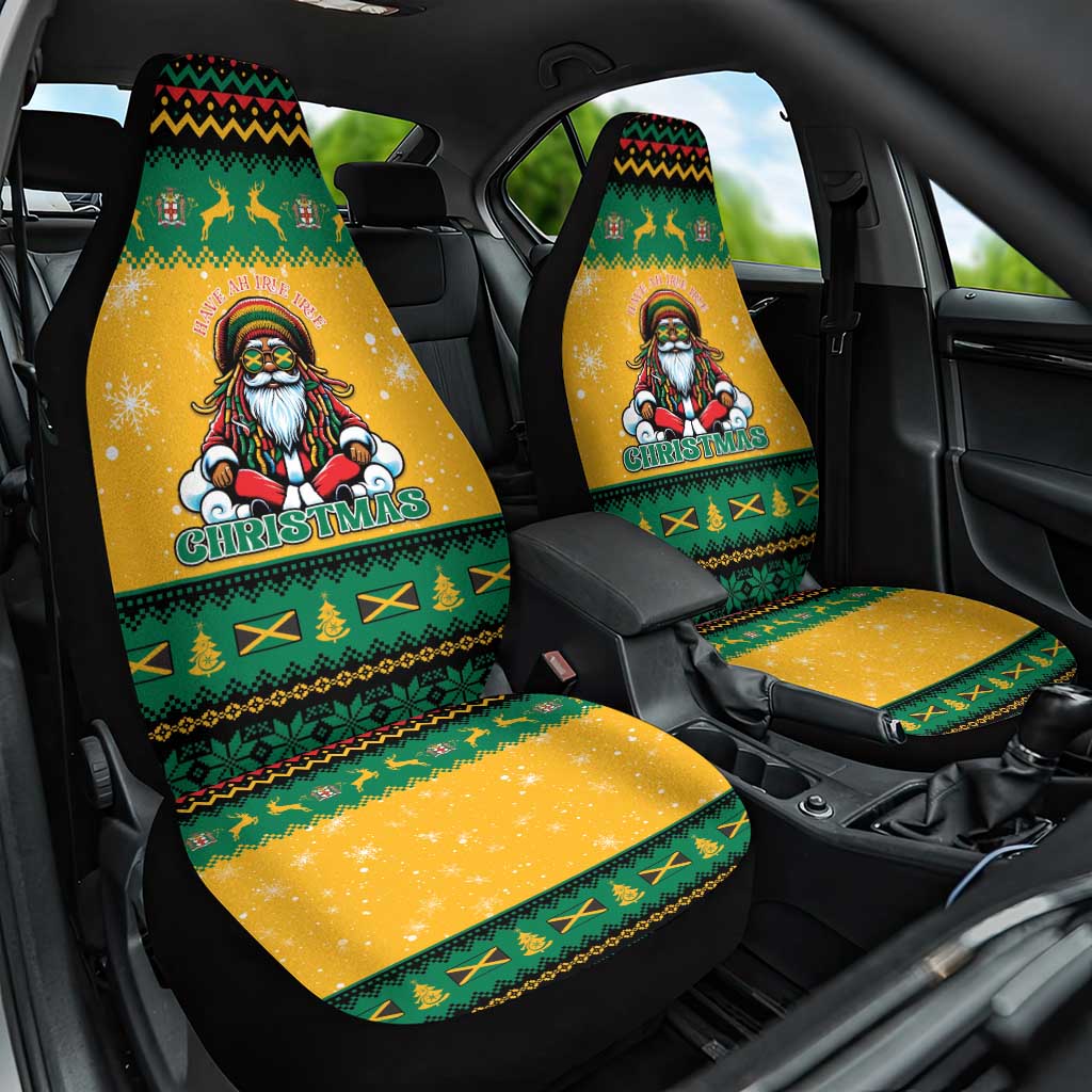Jamaica Christmas Car Seat Cover Have Ah Irie Irie Christmas - Wonder Print Shop