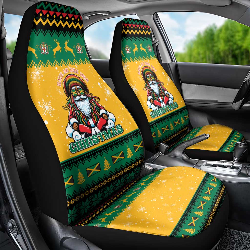 Jamaica Christmas Car Seat Cover Have Ah Irie Irie Christmas - Wonder Print Shop
