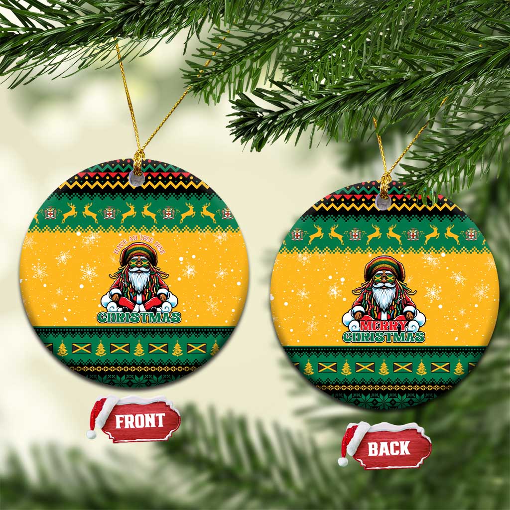 Jamaica Christmas Ceramic Ornament Have Ah Irie Irie Christmas - Wonder Print Shop