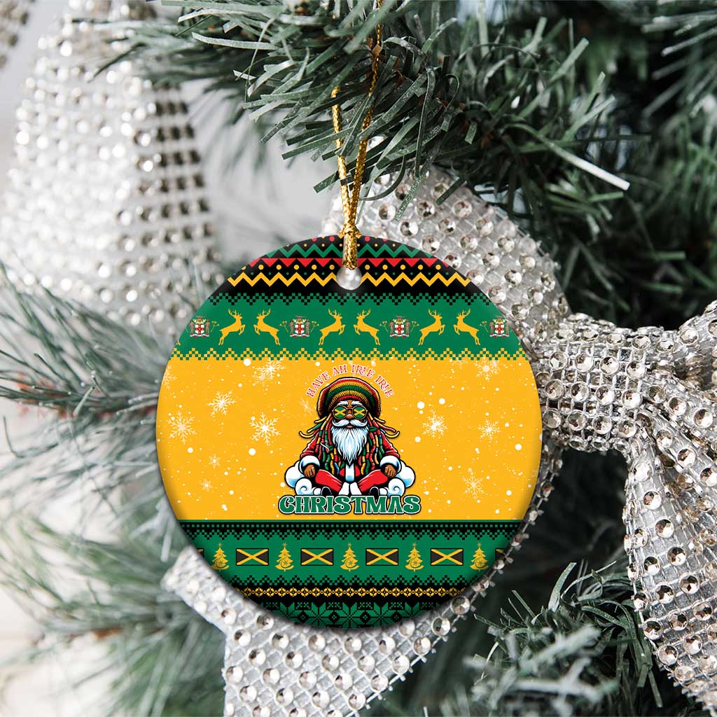Jamaica Christmas Ceramic Ornament Have Ah Irie Irie Christmas - Wonder Print Shop