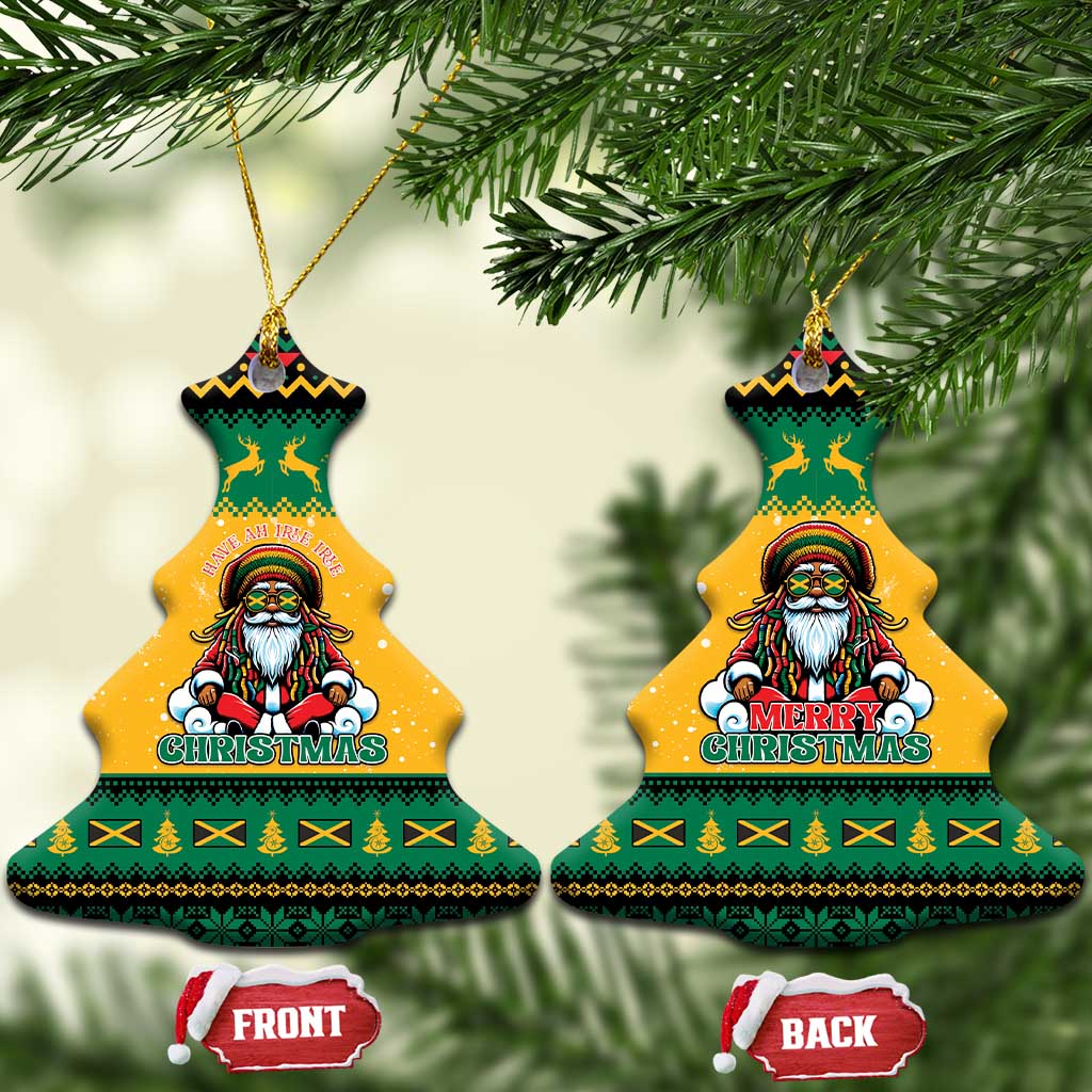 Jamaica Christmas Ceramic Ornament Have Ah Irie Irie Christmas - Wonder Print Shop
