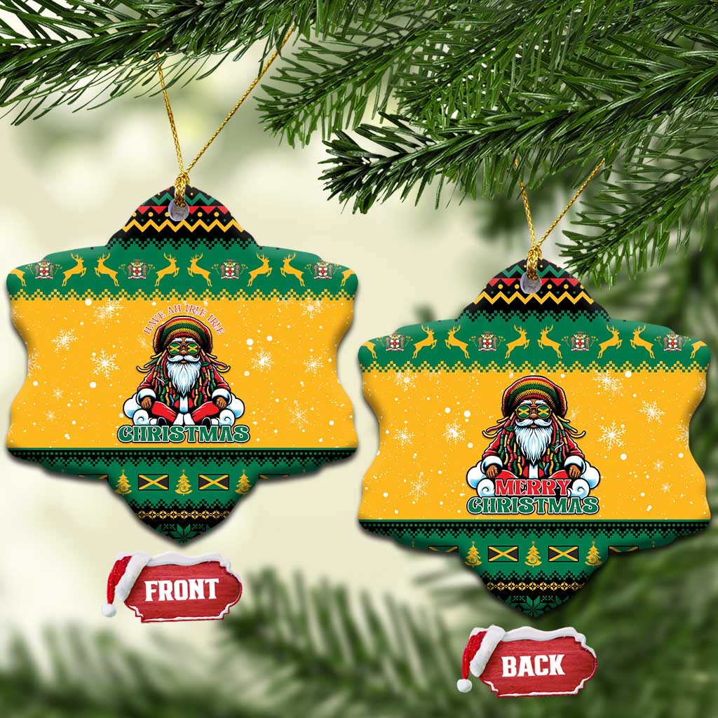 Jamaica Christmas Ceramic Ornament Have Ah Irie Irie Christmas - Wonder Print Shop