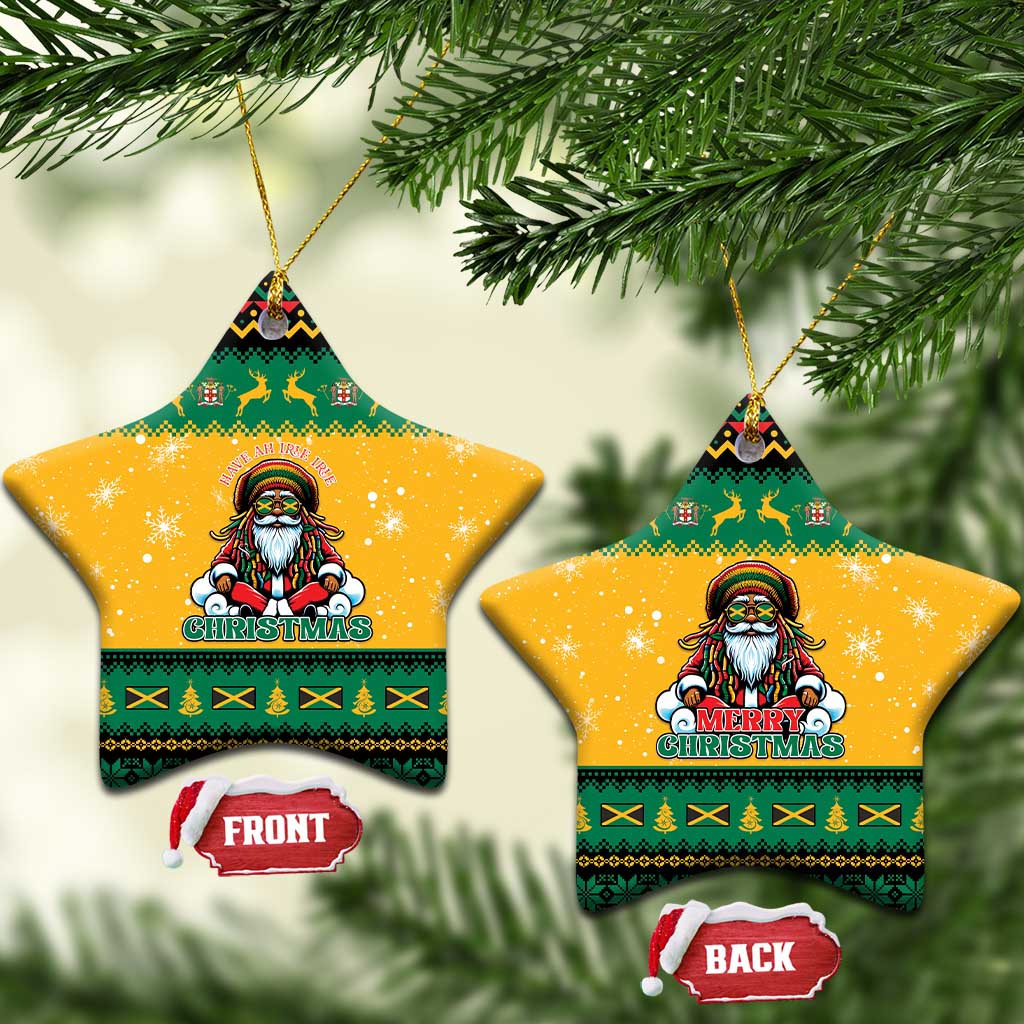 Jamaica Christmas Ceramic Ornament Have Ah Irie Irie Christmas - Wonder Print Shop