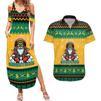 Jamaica Christmas Couples Matching Summer Maxi Dress and Hawaiian Shirt Have Ah Irie Irie Christmas - Wonder Print Shop