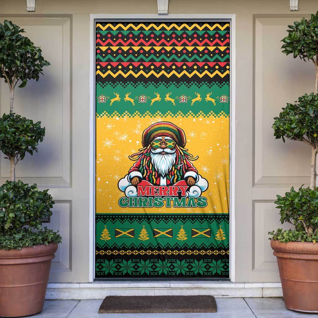 Jamaica Christmas Door Cover Have Ah Irie Irie Christmas - Wonder Print Shop