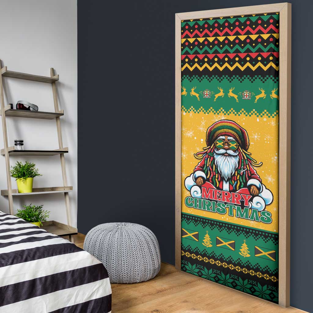 Jamaica Christmas Door Cover Have Ah Irie Irie Christmas - Wonder Print Shop