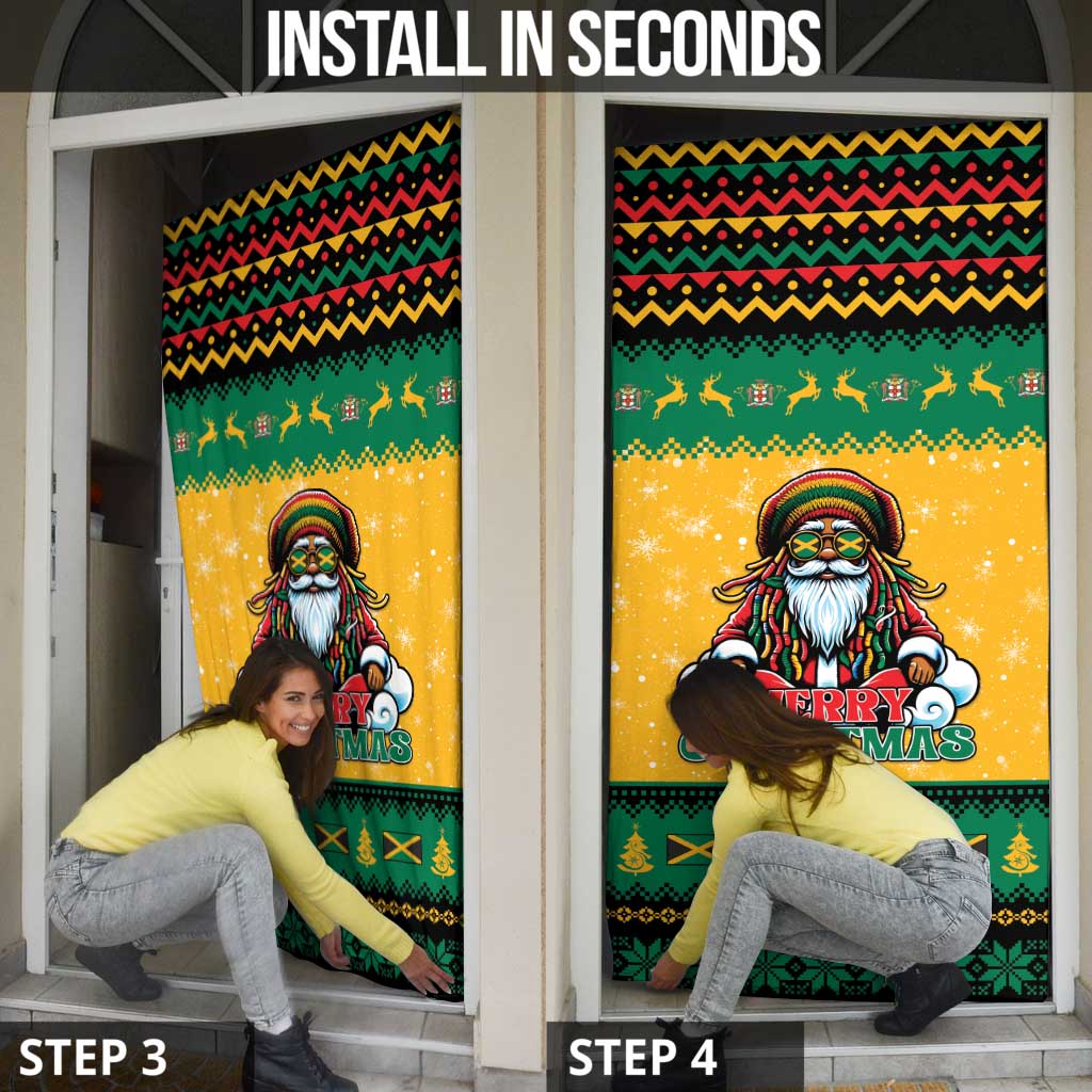 Jamaica Christmas Door Cover Have Ah Irie Irie Christmas - Wonder Print Shop