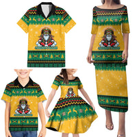 Jamaica Christmas Family Matching Puletasi and Hawaiian Shirt Have Ah Irie Irie Christmas - Wonder Print Shop