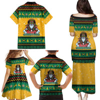 Jamaica Christmas Family Matching Puletasi and Hawaiian Shirt Have Ah Irie Irie Christmas - Wonder Print Shop