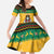Jamaica Christmas Family Matching Short Sleeve Bodycon Dress and Hawaiian Shirt Have Ah Irie Irie Christmas - Wonder Print Shop