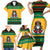 Jamaica Christmas Family Matching Short Sleeve Bodycon Dress and Hawaiian Shirt Have Ah Irie Irie Christmas - Wonder Print Shop
