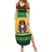 Jamaica Christmas Family Matching Summer Maxi Dress and Hawaiian Shirt Have Ah Irie Irie Christmas - Wonder Print Shop