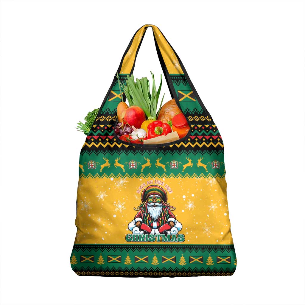 Jamaica Christmas Grocery Bag Have Ah Irie Irie Christmas - Wonder Print Shop