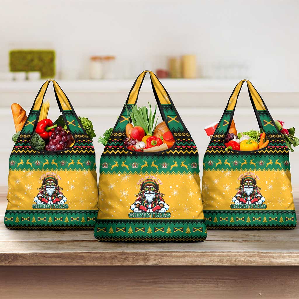 Jamaica Christmas Grocery Bag Have Ah Irie Irie Christmas - Wonder Print Shop