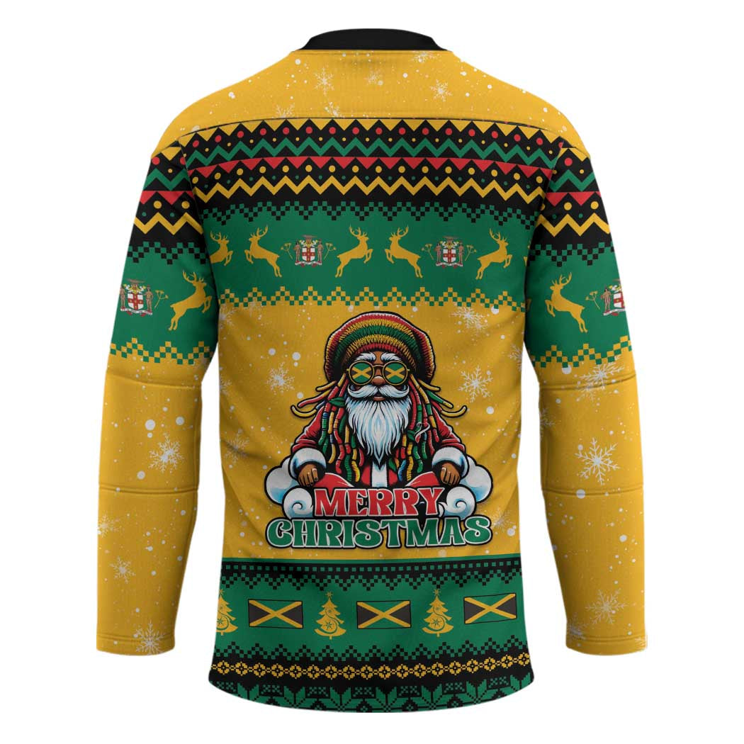 Jamaica Christmas Hockey Jersey Have Ah Irie Irie Christmas - Wonder Print Shop
