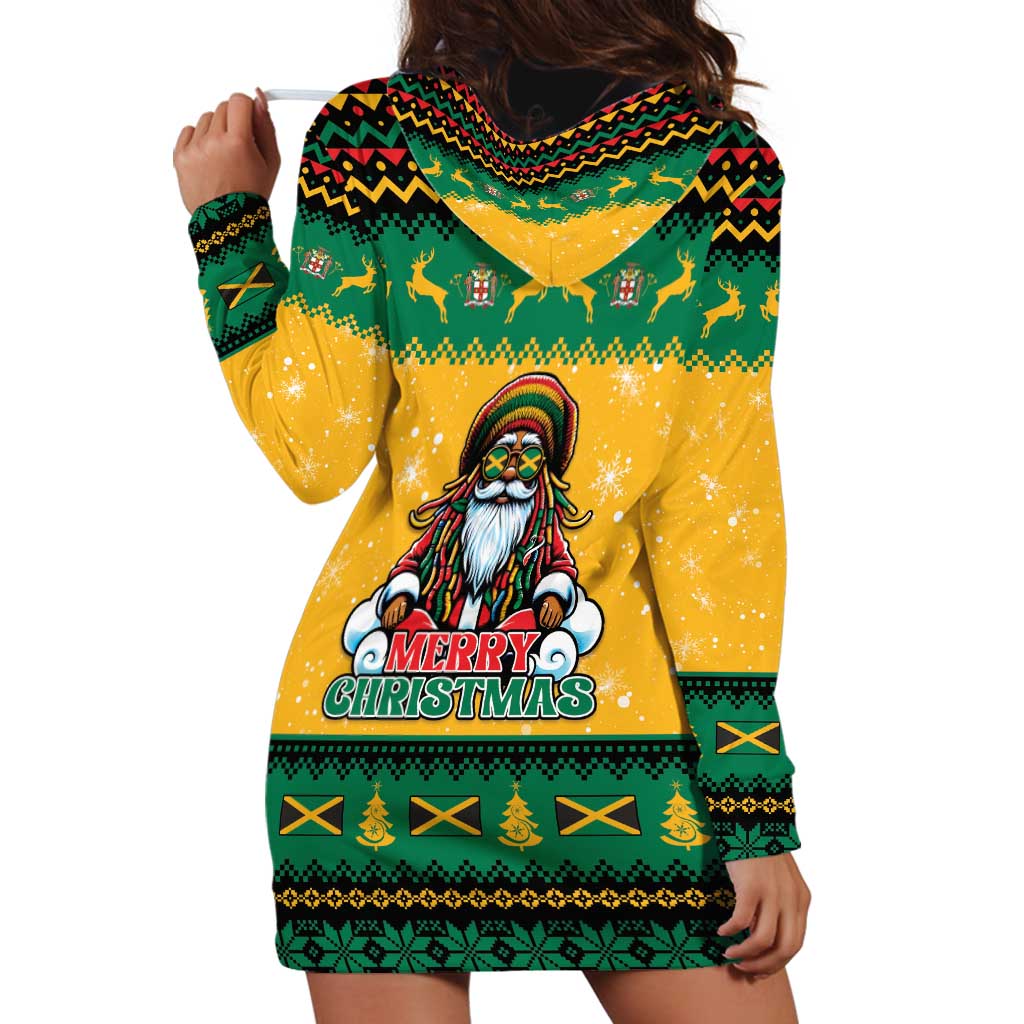 Jamaica Christmas Hoodie Dress Have Ah Irie Irie Christmas - Wonder Print Shop