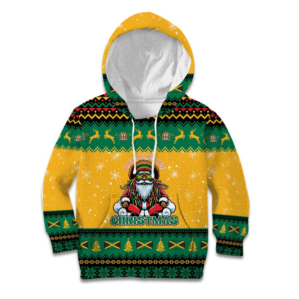 Jamaica Christmas Kid Hoodie Have Ah Irie Irie Christmas - Wonder Print Shop