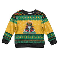 Jamaica Christmas Kid Ugly Christmas Sweater Have Ah Irie Irie Christmas - Wonder Print Shop