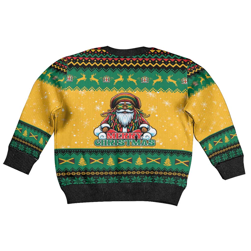 Jamaica Christmas Kid Ugly Christmas Sweater Have Ah Irie Irie Christmas - Wonder Print Shop
