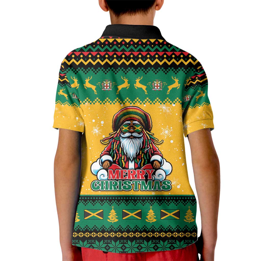 Jamaica Christmas Kid Polo Shirt Have Ah Irie Irie Christmas - Wonder Print Shop