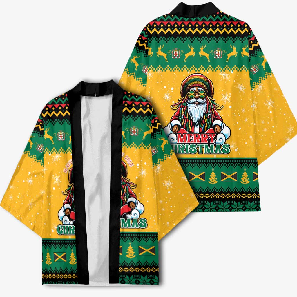 Jamaica Christmas Kimono Have Ah Irie Irie Christmas - Wonder Print Shop