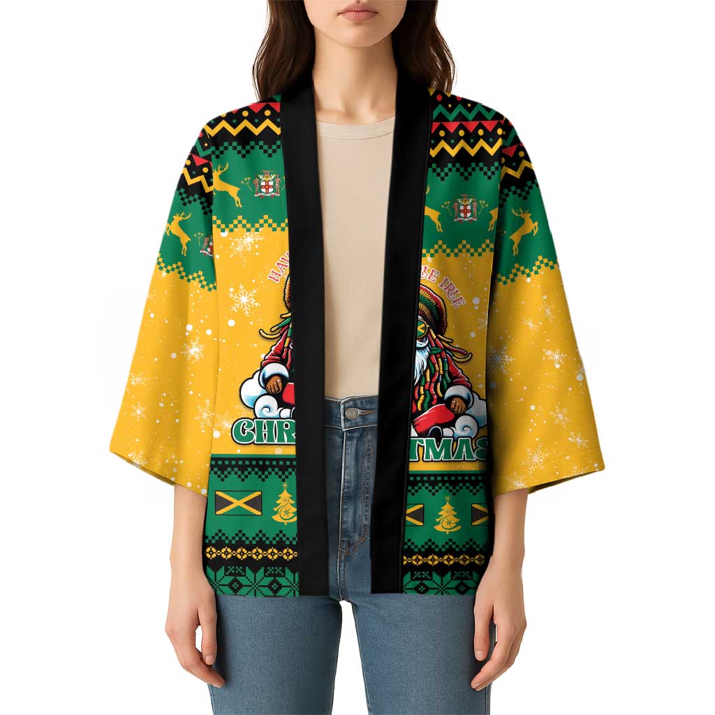 Jamaica Christmas Kimono Have Ah Irie Irie Christmas - Wonder Print Shop