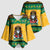 Jamaica Christmas Kimono Sleeve Blouse Have Ah Irie Irie Christmas - Wonder Print Shop