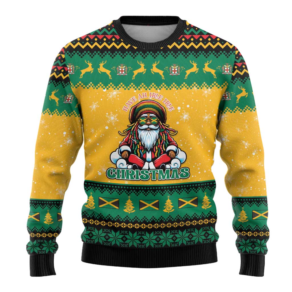 Jamaica Christmas Ugly Christmas Sweater Have Ah Irie Irie Christmas - Wonder Print Shop