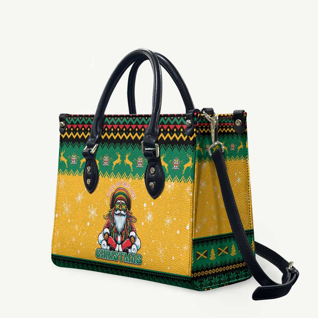 Jamaica Christmas Leather Bag Have Ah Irie Irie Christmas - Wonder Print Shop