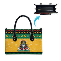 Jamaica Christmas Leather Bag Have Ah Irie Irie Christmas - Wonder Print Shop