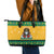 Jamaica Christmas Leather Tote Bag Have Ah Irie Irie Christmas - Wonder Print Shop