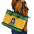 Jamaica Christmas Leather Tote Bag Have Ah Irie Irie Christmas - Wonder Print Shop