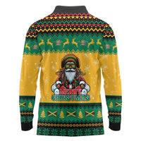 Jamaica Christmas Long Sleeve Polo Shirt Have Ah Irie Irie Christmas - Wonder Print Shop