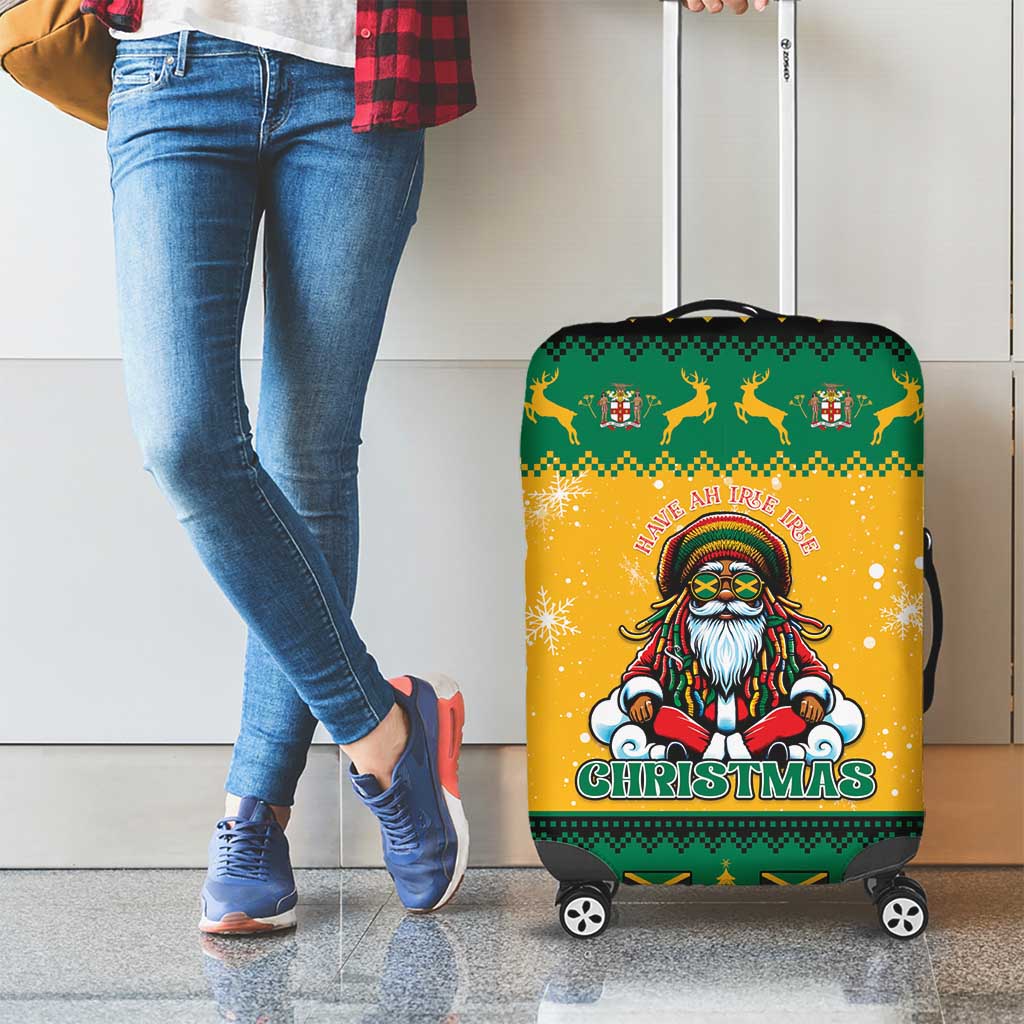 Jamaica Christmas Luggage Cover Have Ah Irie Irie Christmas - Wonder Print Shop