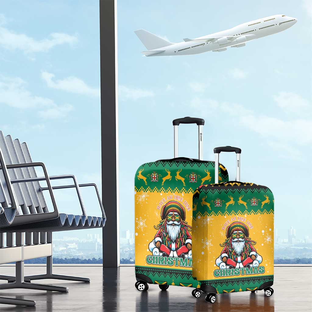 Jamaica Christmas Luggage Cover Have Ah Irie Irie Christmas - Wonder Print Shop