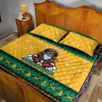 Jamaica Christmas Quilt Bed Set Have Ah Irie Irie Christmas - Wonder Print Shop