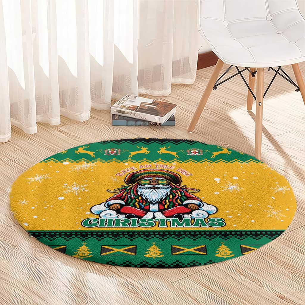 Jamaica Christmas Round Carpet Have Ah Irie Irie Christmas - Wonder Print Shop