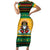 Jamaica Christmas Short Sleeve Bodycon Dress Have Ah Irie Irie Christmas - Wonder Print Shop