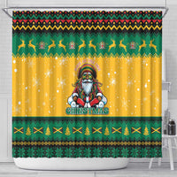 Jamaica Christmas Shower Curtain Have Ah Irie Irie Christmas - Wonder Print Shop