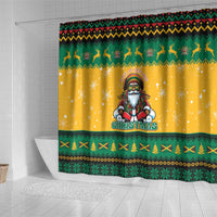 Jamaica Christmas Shower Curtain Have Ah Irie Irie Christmas - Wonder Print Shop