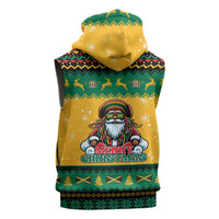 Jamaica Christmas Sleeveless Hoodie Have Ah Irie Irie Christmas - Wonder Print Shop