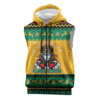 Jamaica Christmas Sleeveless Zip Hoodie Have Ah Irie Irie Christmas - Wonder Print Shop