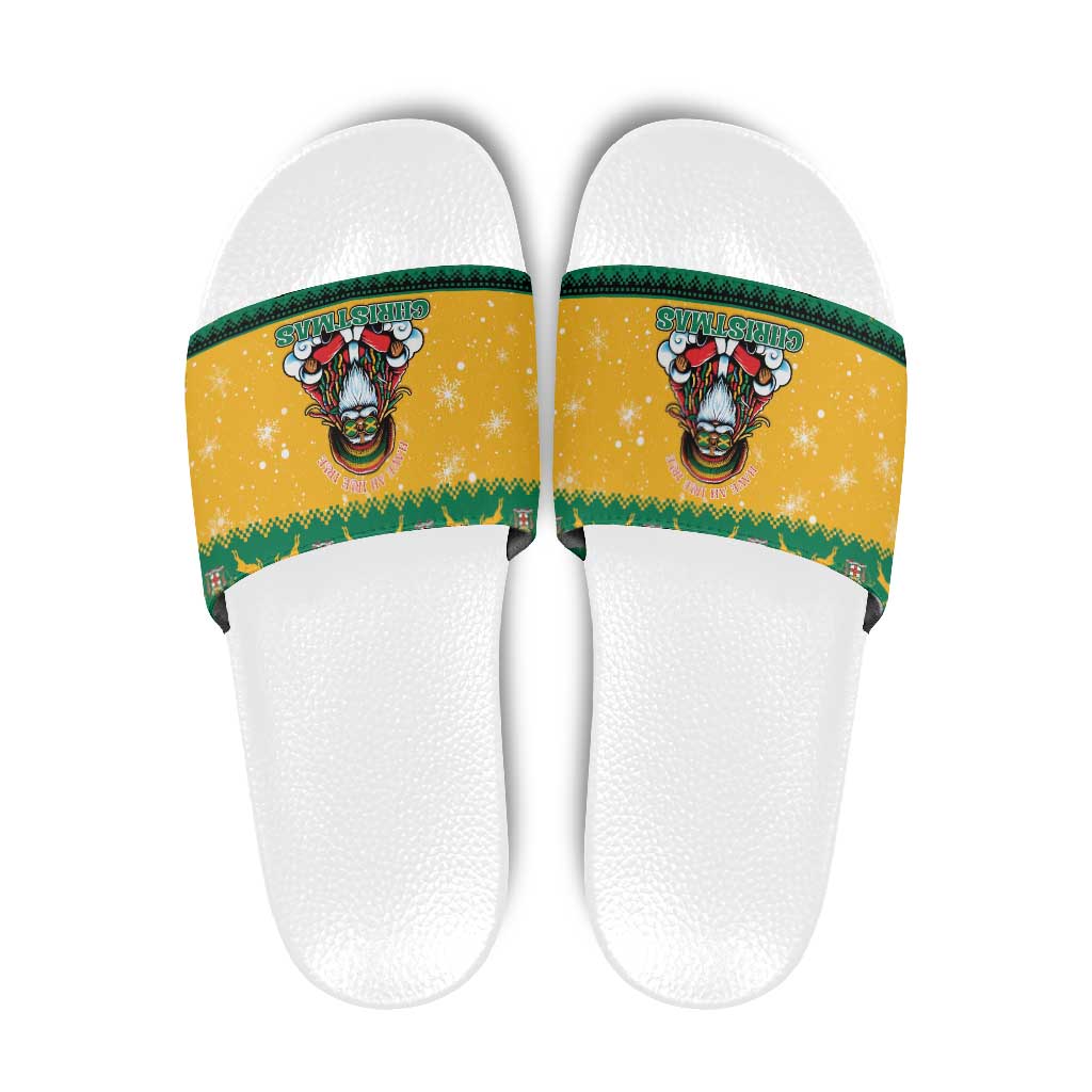 Jamaica Christmas Slide Sandals Have Ah Irie Irie Christmas - Wonder Print Shop