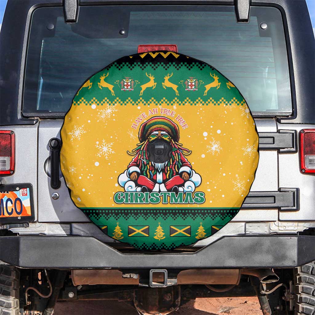 Jamaica Christmas Spare Tire Cover Have Ah Irie Irie Christmas - Wonder Print Shop