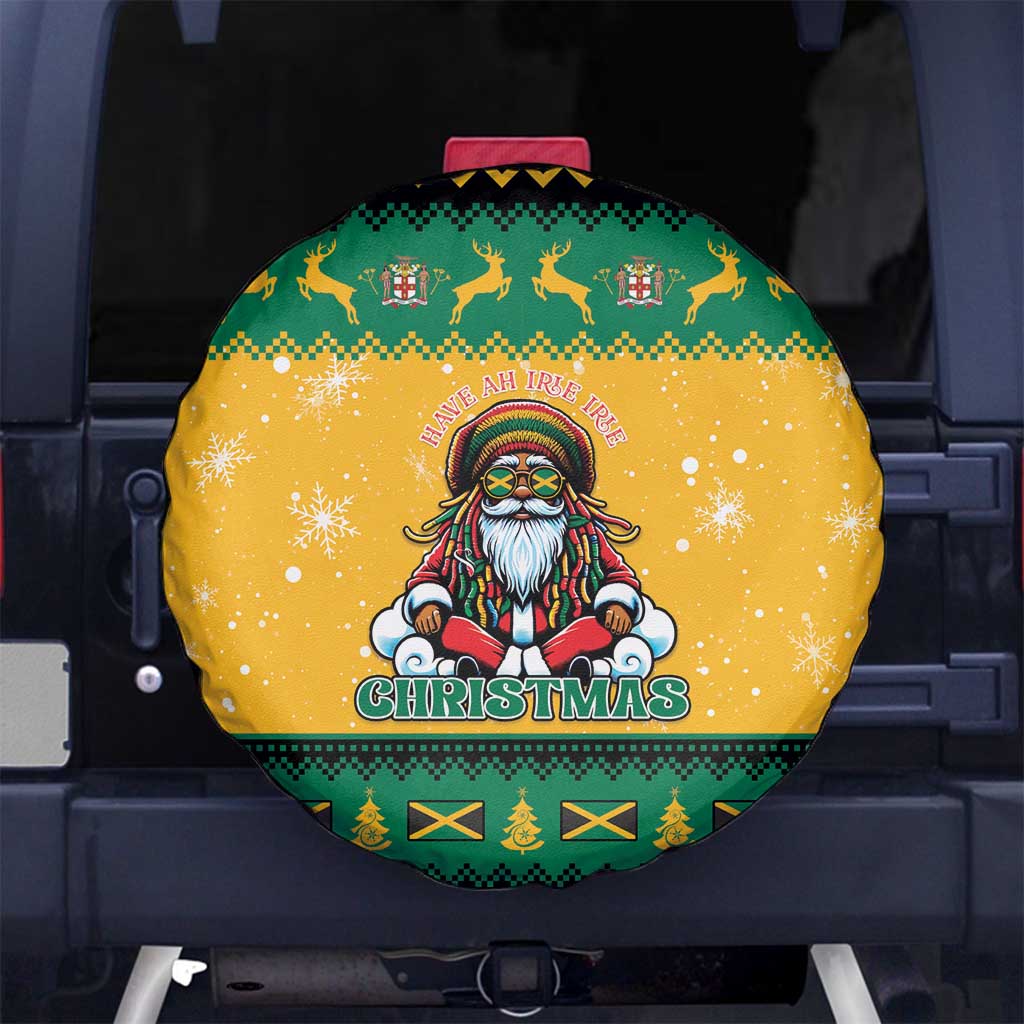Jamaica Christmas Spare Tire Cover Have Ah Irie Irie Christmas - Wonder Print Shop