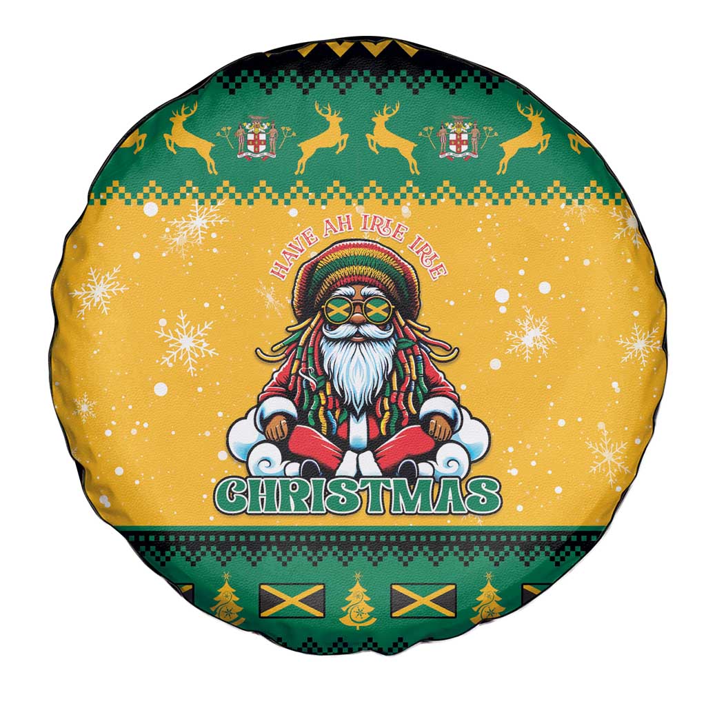 Jamaica Christmas Spare Tire Cover Have Ah Irie Irie Christmas - Wonder Print Shop