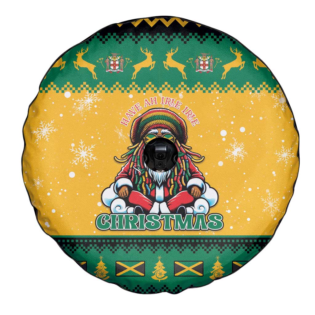 Jamaica Christmas Spare Tire Cover Have Ah Irie Irie Christmas - Wonder Print Shop