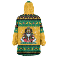 Jamaica Christmas Wearable Blanket Hoodie Have Ah Irie Irie Christmas - Wonder Print Shop