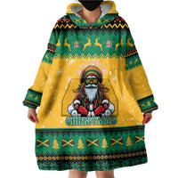 Jamaica Christmas Wearable Blanket Hoodie Have Ah Irie Irie Christmas - Wonder Print Shop