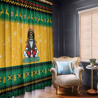 Jamaica Christmas Window Curtain Have Ah Irie Irie Christmas - Wonder Print Shop